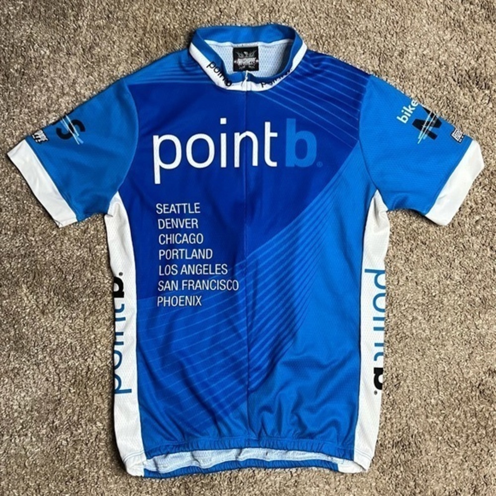 Hot Shoppe Designs Bicycling Cycling Jersey Women’s Medium Bb